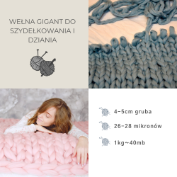 Czesanka merynos polski XXL 4,6kg- wrzos