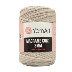 Sznurek YarnArt Macrame Cord 3mm- 753- jasny beż