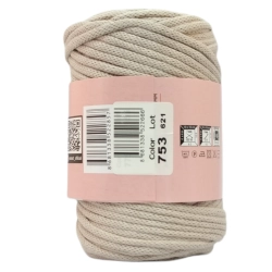 Sznurek YarnArt Macrame Cord 3mm- 753- jasny beż