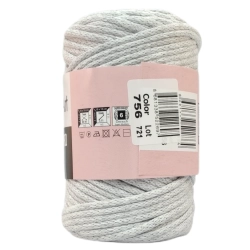 Sznurek YarnArt Macrame Cord 3mm- 756- popiel