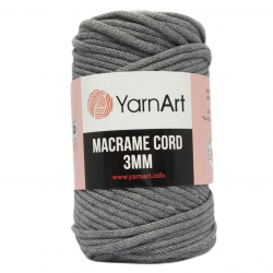 Sznurek YarnArt Macrame Cord 3mm- 774- szary