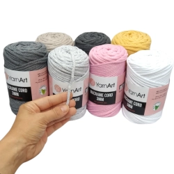 Sznurek YarnArt Macrame Cord 3mm- 758- grafit