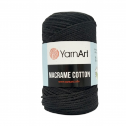 Sznurek YarnArt Macrame Cotton- 750- czarny