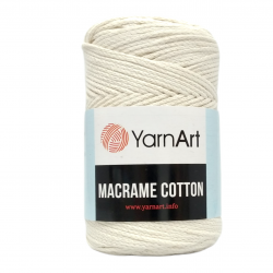 Sznurek YarnArt Macrame Cotton- 752- ecru