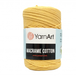 Sznurek YarnArt Macrame Cotton- 764- żółty