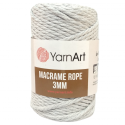 Sznurek YarnArt Macrame Rope 3mm- 756- popiel