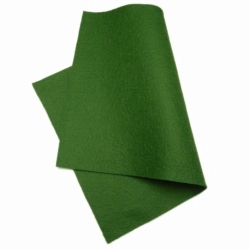 Filc 1mm, wełna, szer.180cm, 0.1mb- Ciemny zielony