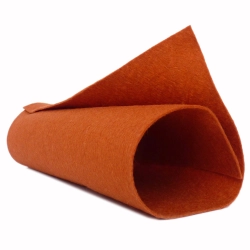 Filc 1mm, wełna, szer.180cm, 0.1mb- Rdza