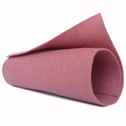 Filc 1mm, wełna, szer.180cm, 0.1mb- Stary róż