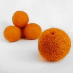 Kulka wełniana 1,9-2cm- pomarańcz