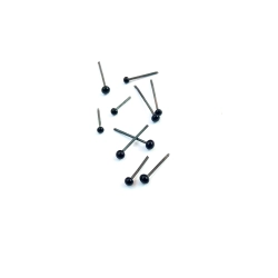 Oczy szklane, czarne, 2mm, 10szt