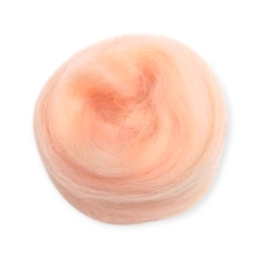 Wełna, czesanka polska, 10g- brzoskwinia