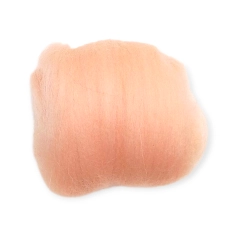 Wełna, czesanka polska, 10g- brzoskwinia