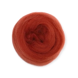 Wełna, czesanka polska, 10g- miedź