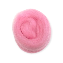 Wełna, czesanka polska, 10g- pudrowy róż