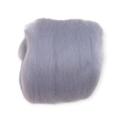 Wełna, czesanka polska, 10g- srebrny