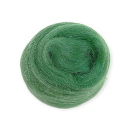 Wełna, czesanka polska, 10g- trawa
