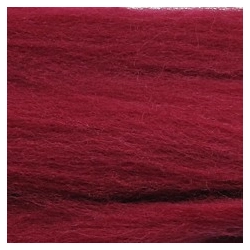 Wełna owcza, czesanka polska, do filcowania, 30g- bordo