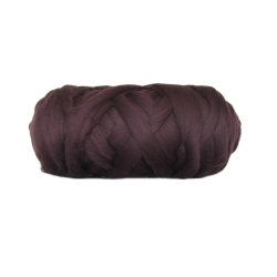 Wełna, czesanka polska, 10g- bakłażan