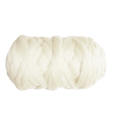 Wełna owcza, czesanka polska, do filcowania, 1kg- biały