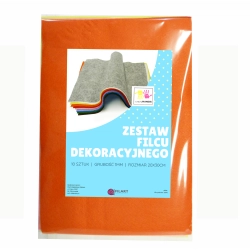 Filc 1mm poliestrowy 20x30cm- zestaw 10szt